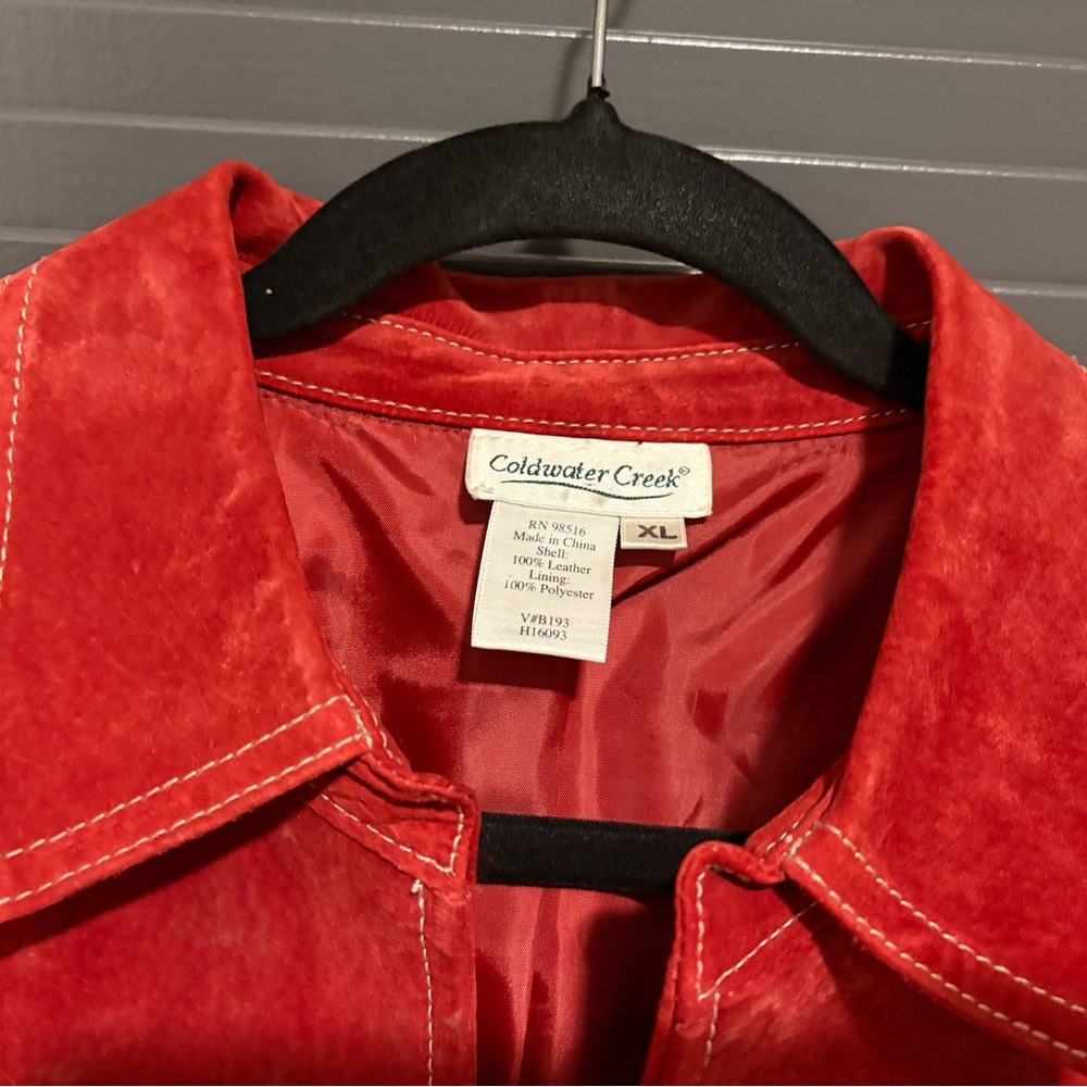 Coldwater Creek Red Suede Jacket - Women - Picture 3 of 7